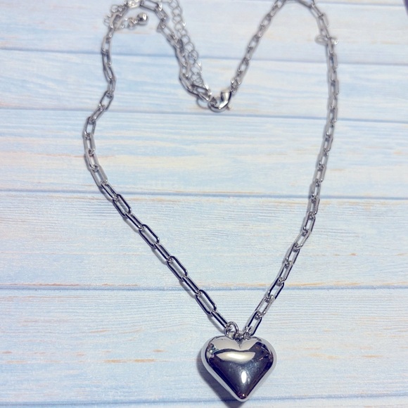 Maurices Silver Heart Necklace - Picture 1 of 3